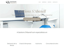 Tablet Screenshot of gestionsabanell.com